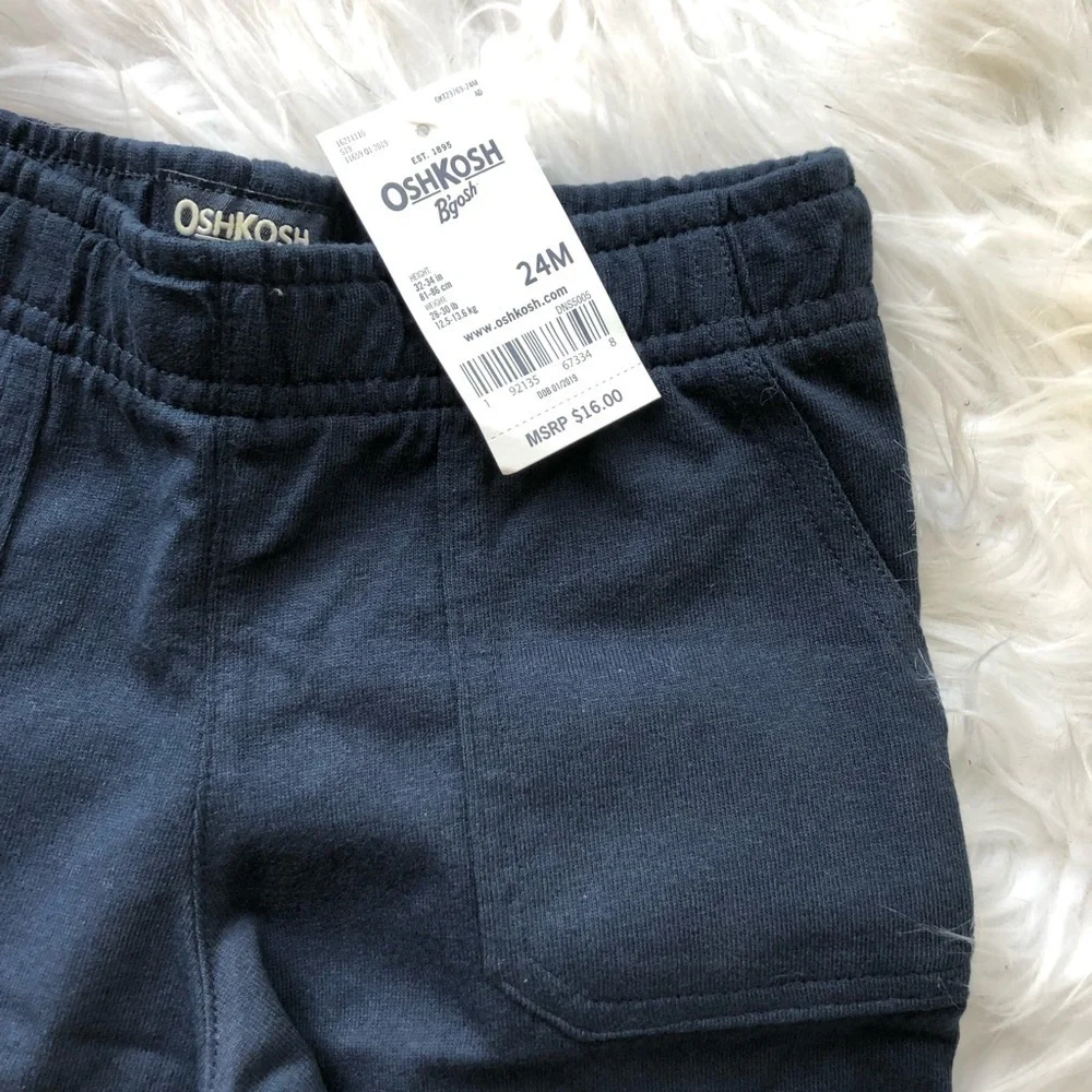 NWT Boys OshKosh B’Gosh Flat Front Navy Shorts